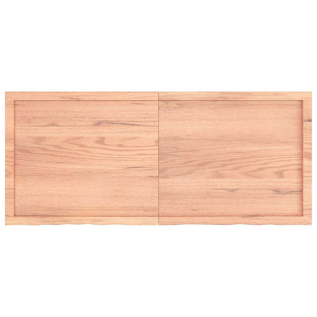 Πάγκος Μπάνιου Αν. Καφέ 140x60x(2-6) εκ. Επεξεργ. Μασίφ Ξύλο
