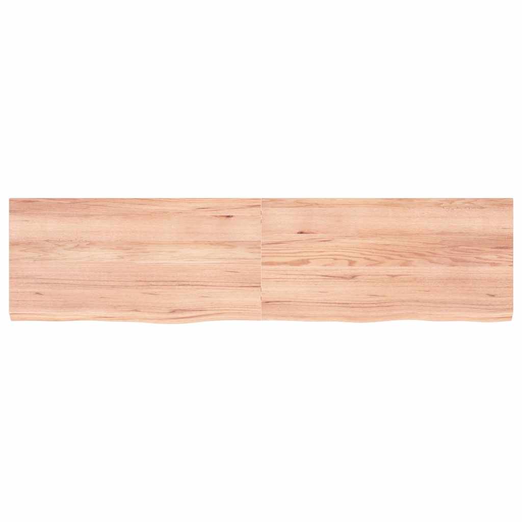 Πάγκος Μπάνιου Αν. Καφέ 160x40x(2-4) εκ. Επεξεργ. Μασίφ Ξύλο