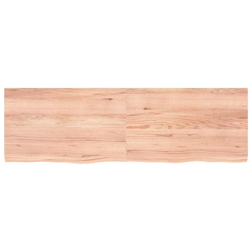 Πάγκος Μπάνιου Αν. Καφέ 160x50x(2-4) εκ. Επεξεργ. Μασίφ Ξύλο