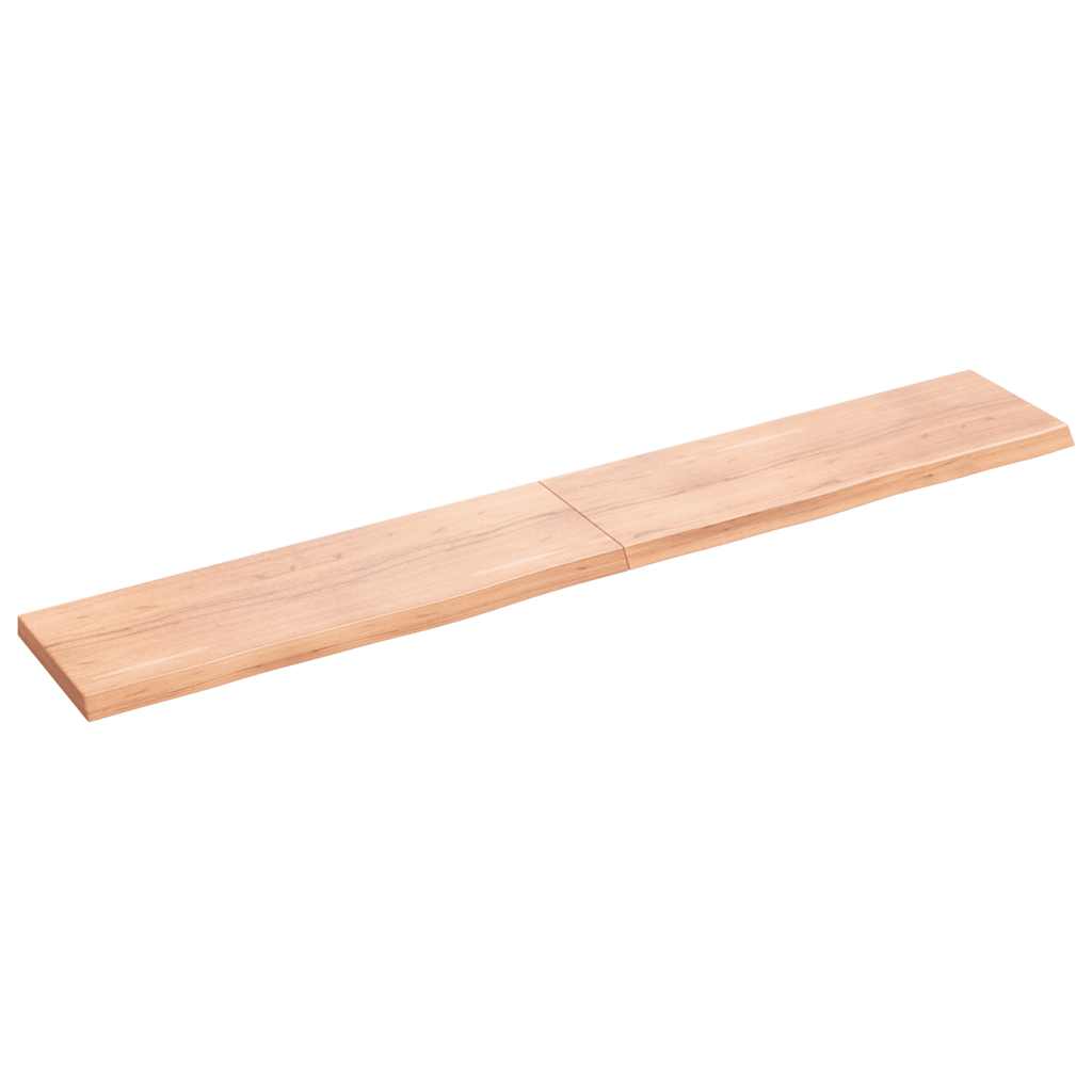 Πάγκος Μπάνιου Αν. Καφέ 180x30x(2-4) εκ. Επεξεργ. Μασίφ Ξύλο