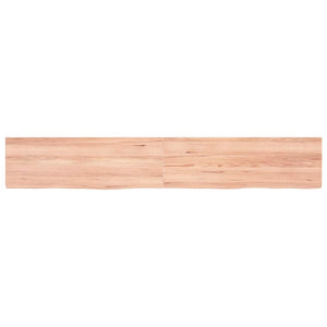 Πάγκος Μπάνιου Αν. Καφέ 180x30x(2-4) εκ. Επεξεργ. Μασίφ Ξύλο