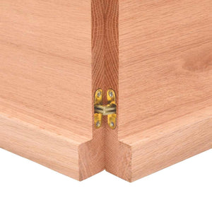 Πάγκος Μπάνιου Αν. Καφέ 180x30x(2-4) εκ. Επεξεργ. Μασίφ Ξύλο