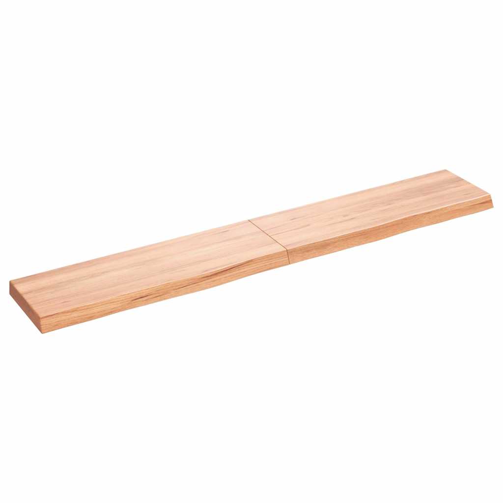 Πάγκος Μπάνιου Αν. Καφέ 180x30x(2-6) εκ. Επεξεργ. Μασίφ Ξύλο
