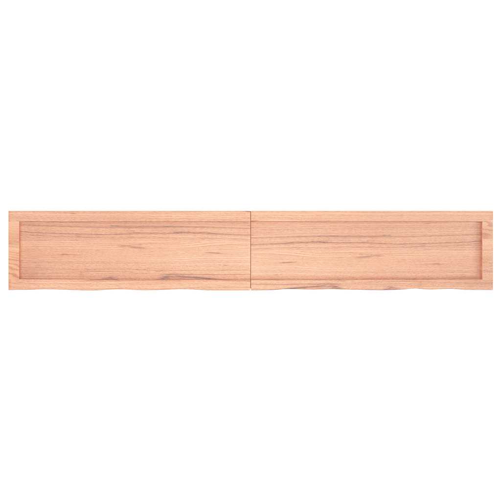 Πάγκος Μπάνιου Αν. Καφέ 180x30x(2-6) εκ. Επεξεργ. Μασίφ Ξύλο