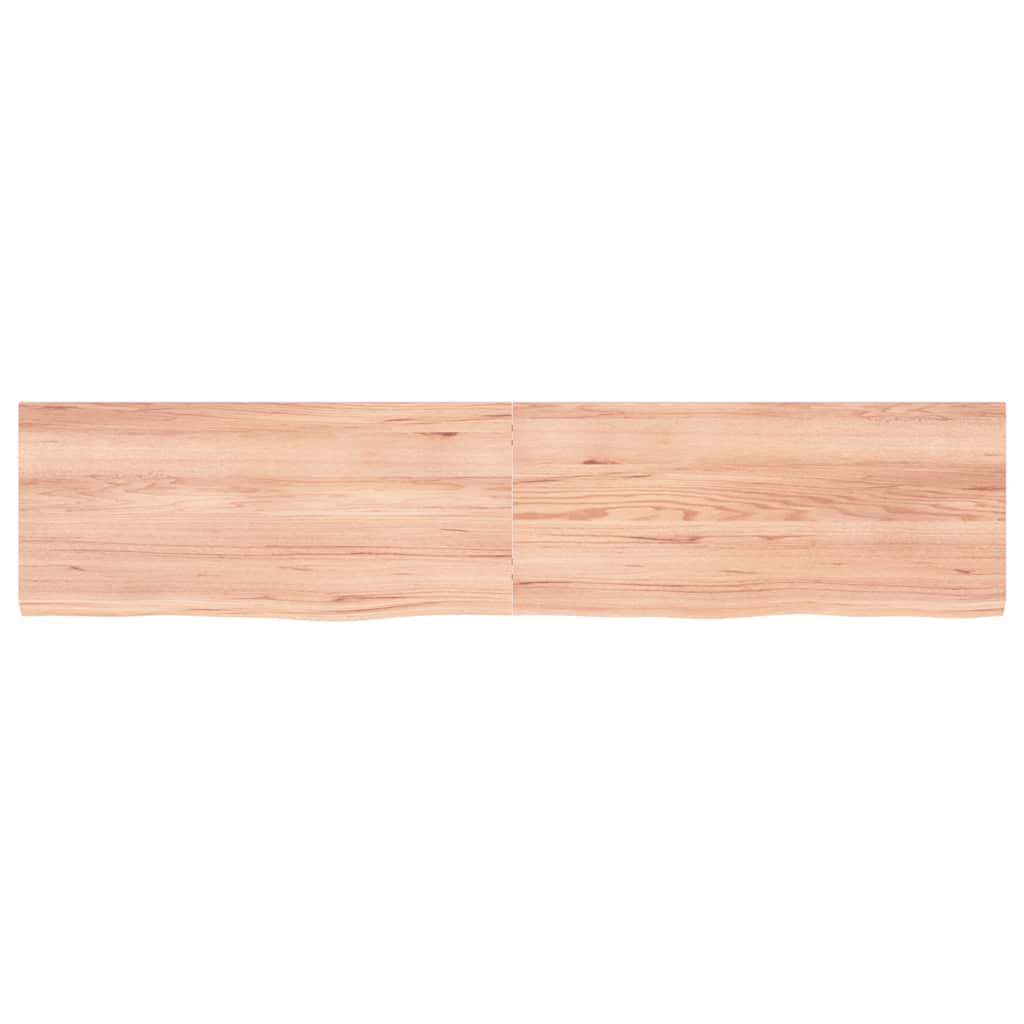 Πάγκος Μπάνιου Αν. Καφέ 180x40x(2-4) εκ. Επεξεργ. Μασίφ Ξύλο