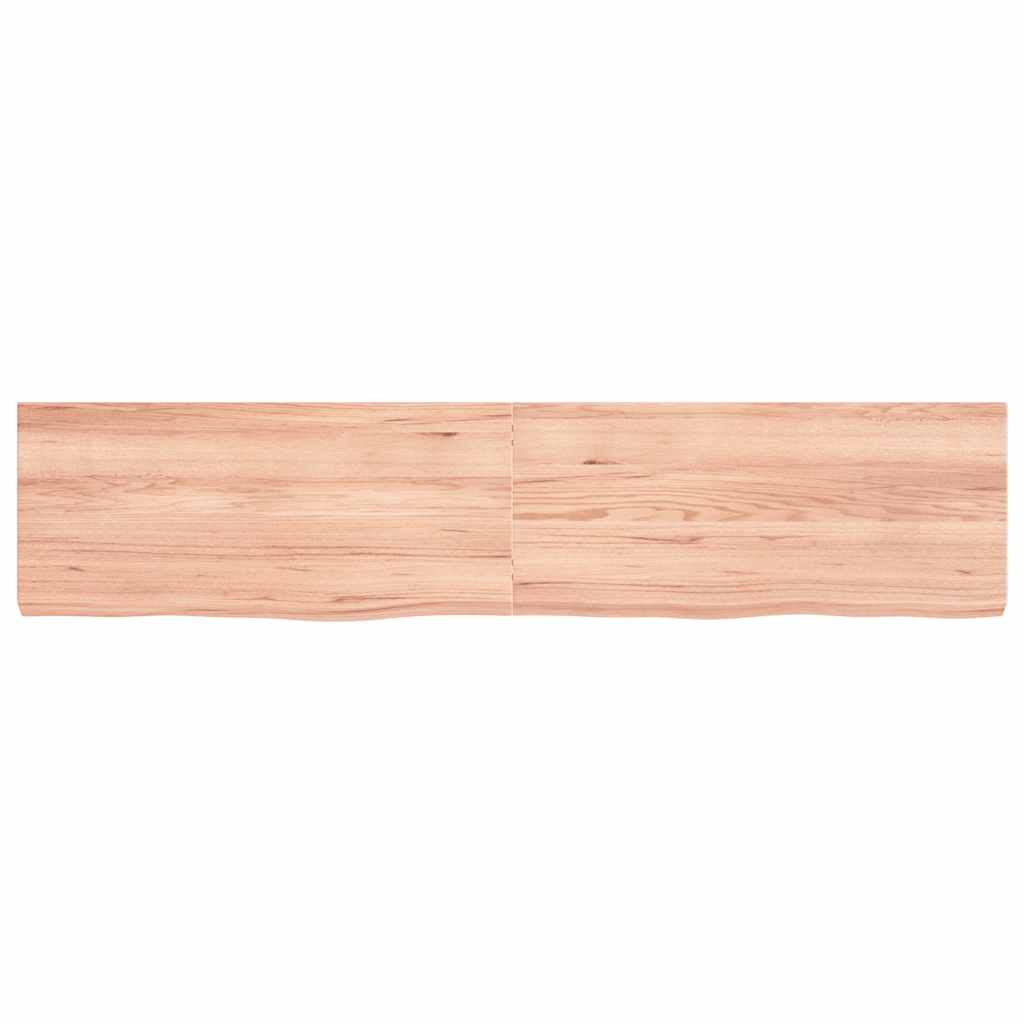 Πάγκος Μπάνιου Αν. Καφέ 180x40x(2-6) εκ. Επεξεργ. Μασίφ Ξύλο
