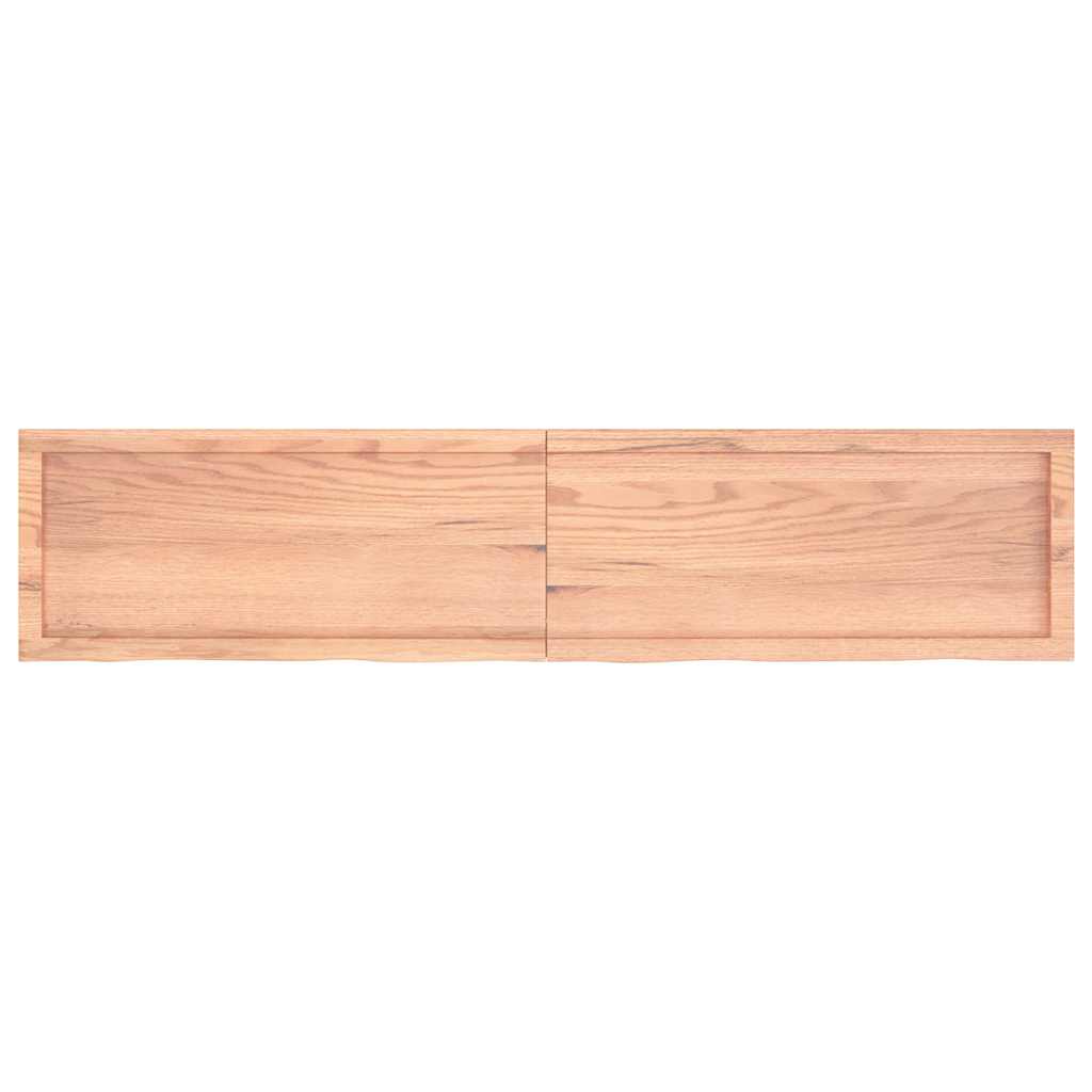 Πάγκος Μπάνιου Αν. Καφέ 180x40x(2-6) εκ. Επεξεργ. Μασίφ Ξύλο