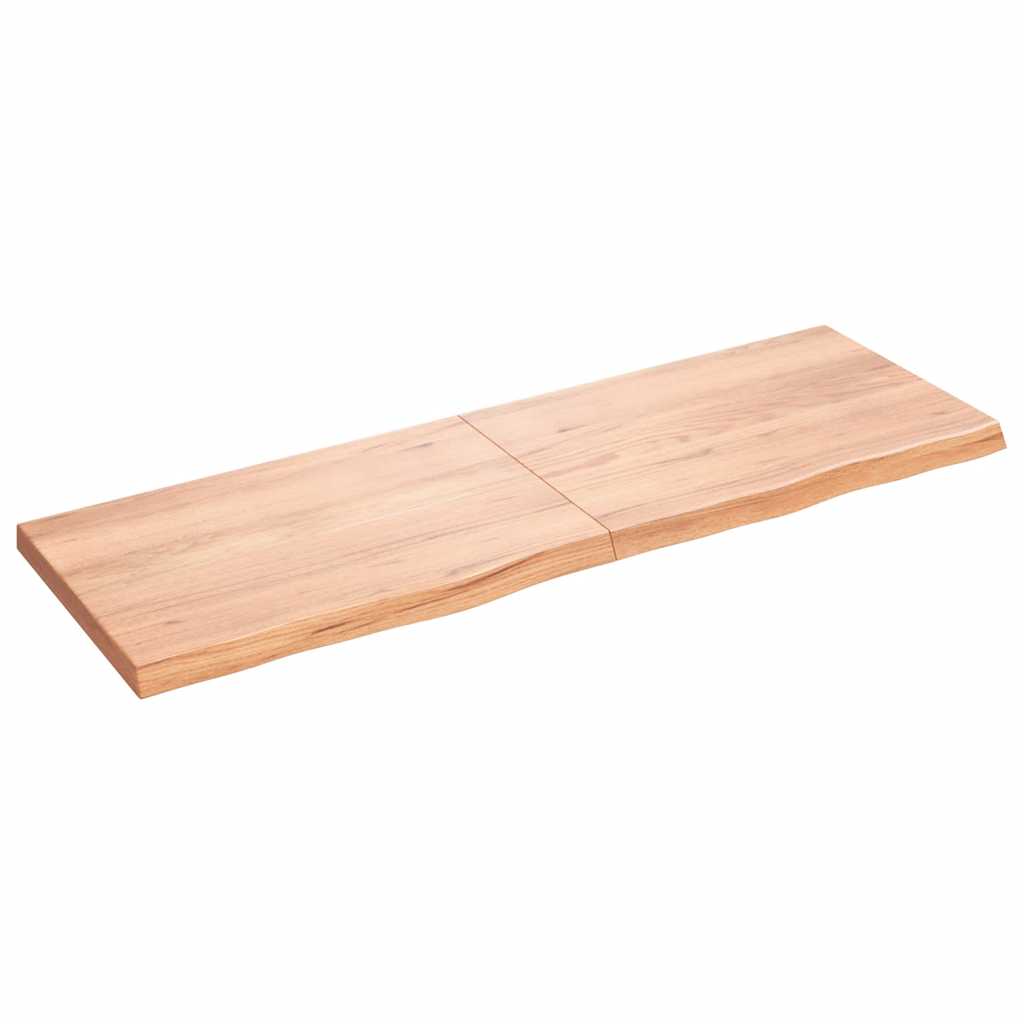 Πάγκος Μπάνιου Αν. Καφέ 180x60x(2-6) εκ. Επεξεργ. Μασίφ Ξύλο