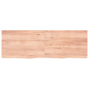 Πάγκος Μπάνιου Αν. Καφέ 180x60x(2-6) εκ. Επεξεργ. Μασίφ Ξύλο