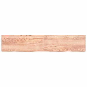 Πάγκος Μπάνιου Αν. Καφέ 200x40x(2-4) εκ. Επεξεργ. Μασίφ Ξύλο