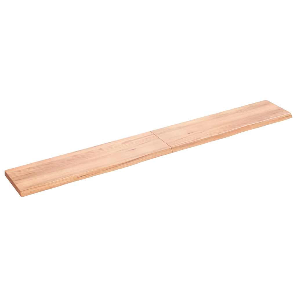 Πάγκος Μπάνιου Αν. Καφέ 220x30x(2-4) εκ. Επεξεργ. Μασίφ Ξύλο