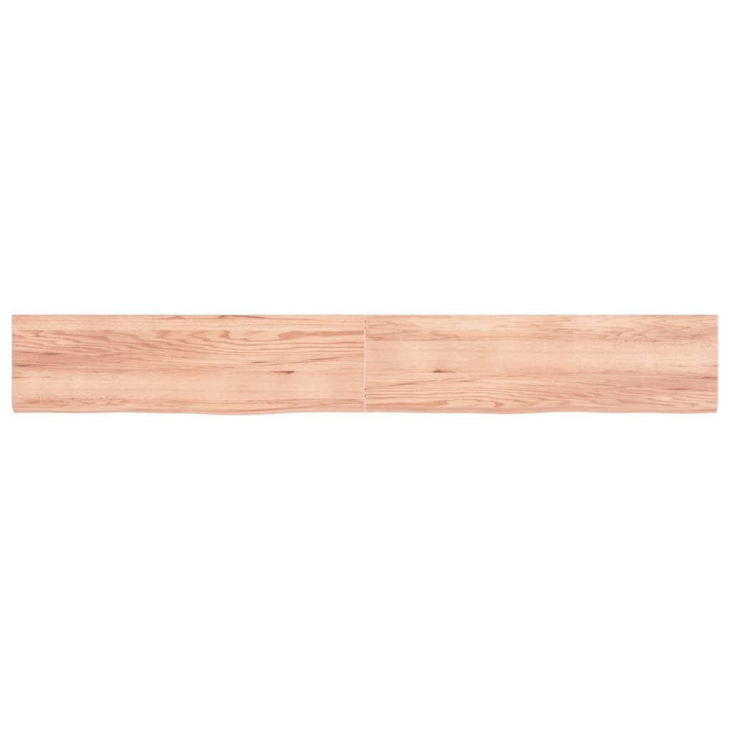 Πάγκος Μπάνιου Αν. Καφέ 220x30x(2-4) εκ. Επεξεργ. Μασίφ Ξύλο