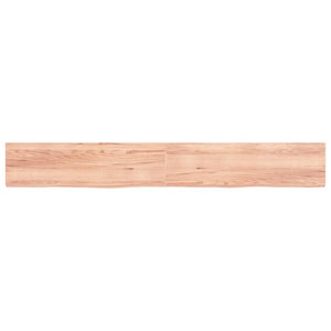 Πάγκος Μπάνιου Αν. Καφέ 220x30x(2-4) εκ. Επεξεργ. Μασίφ Ξύλο