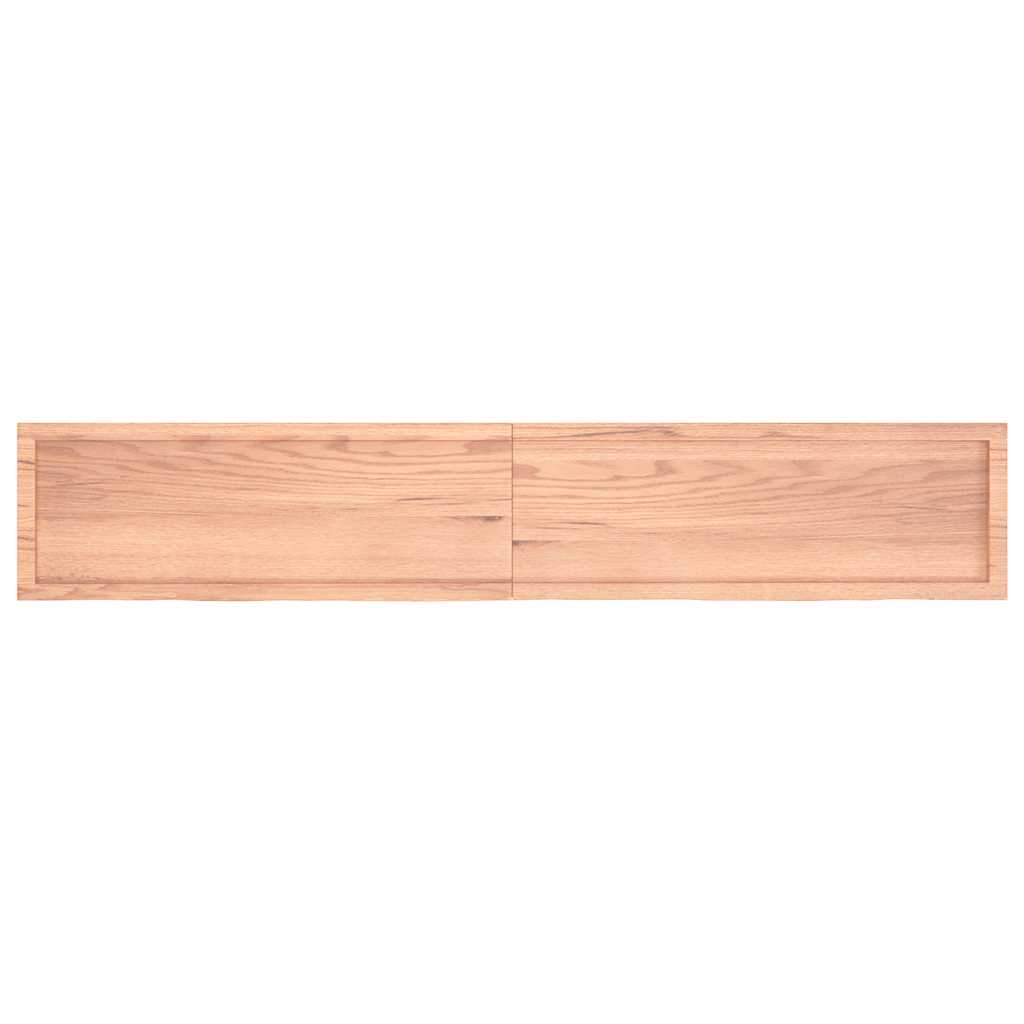Πάγκος Μπάνιου Αν. Καφέ 220x40x(2-6) εκ. Επεξεργ. Μασίφ Ξύλο