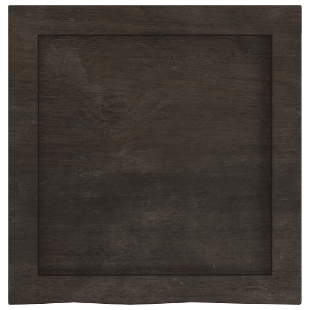 Πάγκος Μπάνιου Σκούρο Καφέ 40x40x(2-4) εκ. Επεξ. Μασίφ Ξύλο