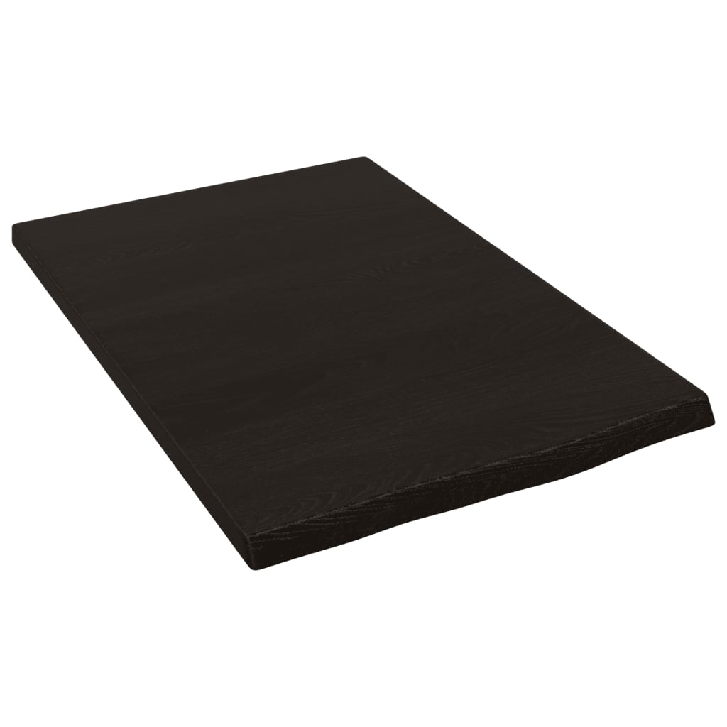 Πάγκος Μπάνιου Σκούρο Καφέ 40x60x2 εκ. Επεξ. Μασίφ Ξύλο