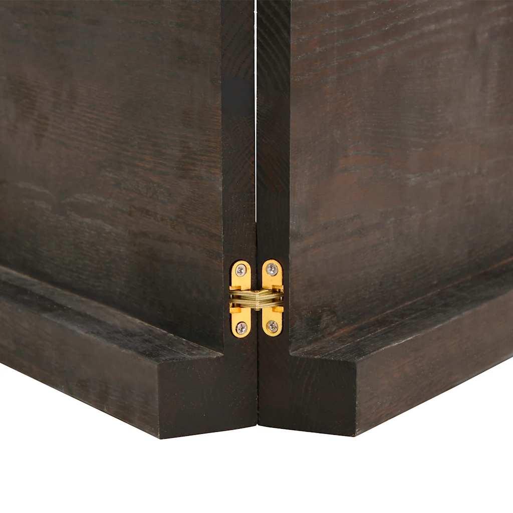 Πάγκος Μπάνιου Σκούρο Καφέ 120x60x(2-6) εκ. Επεξεργ. Μασίφ Ξύλο