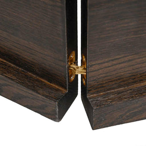 Πάγκος Μπάνιου Σκούρο Καφέ 140x30x(2-4) εκ. Επεξεργ. Μασίφ Ξύλο