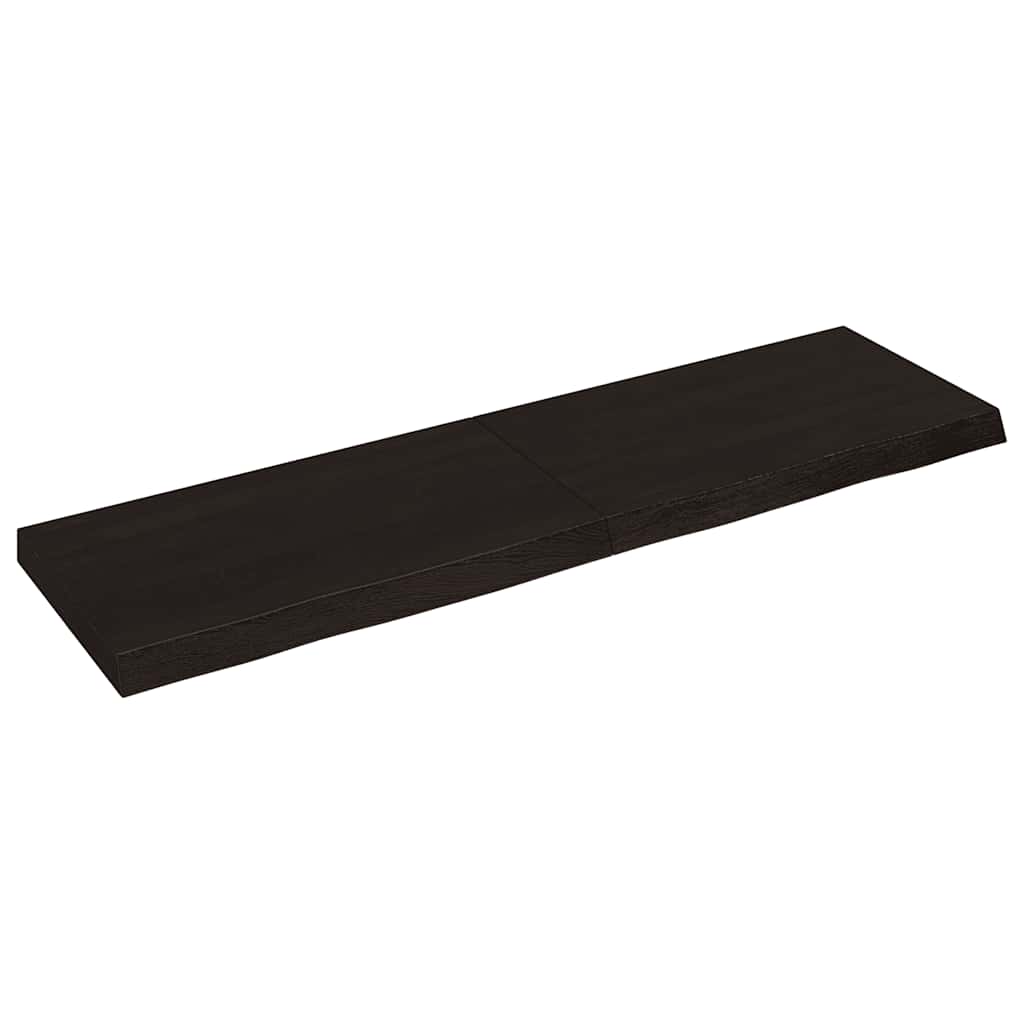 Πάγκος Μπάνιου Σκούρο Καφέ 140x40x(2-6) εκ. Επεξεργ. Μασίφ Ξύλο