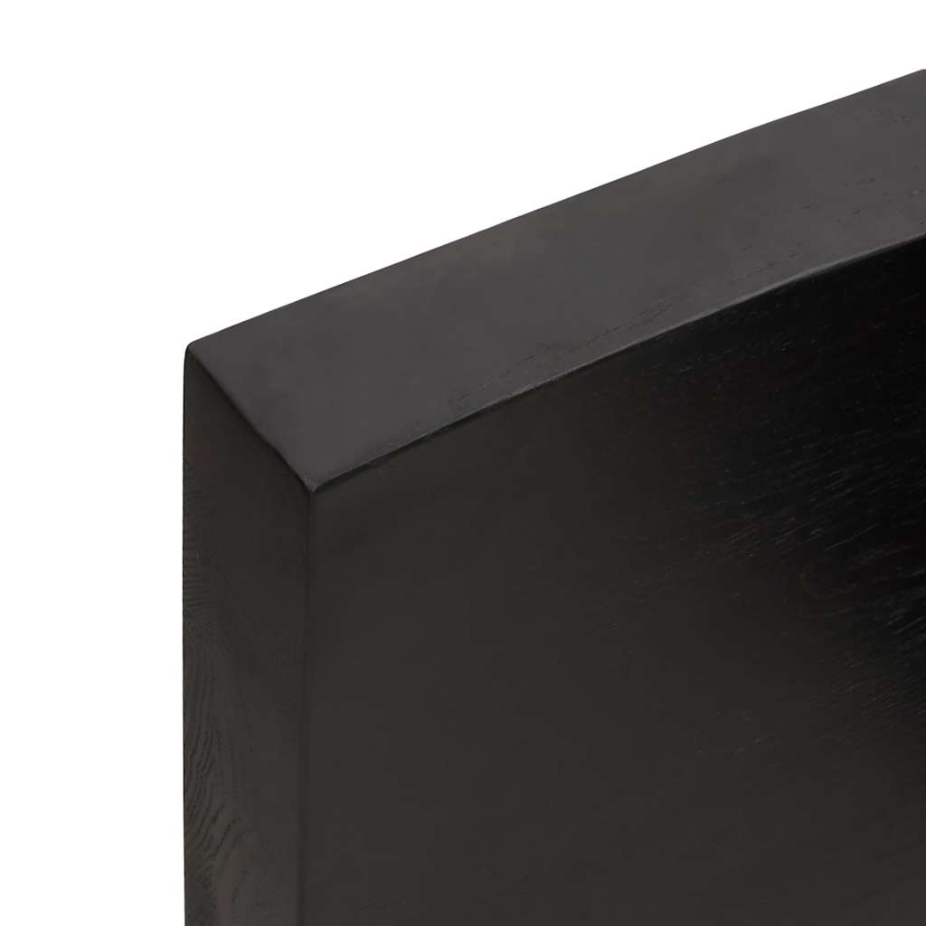 Πάγκος Μπάνιου Σκούρο Καφέ 140x40x(2-6) εκ. Επεξεργ. Μασίφ Ξύλο
