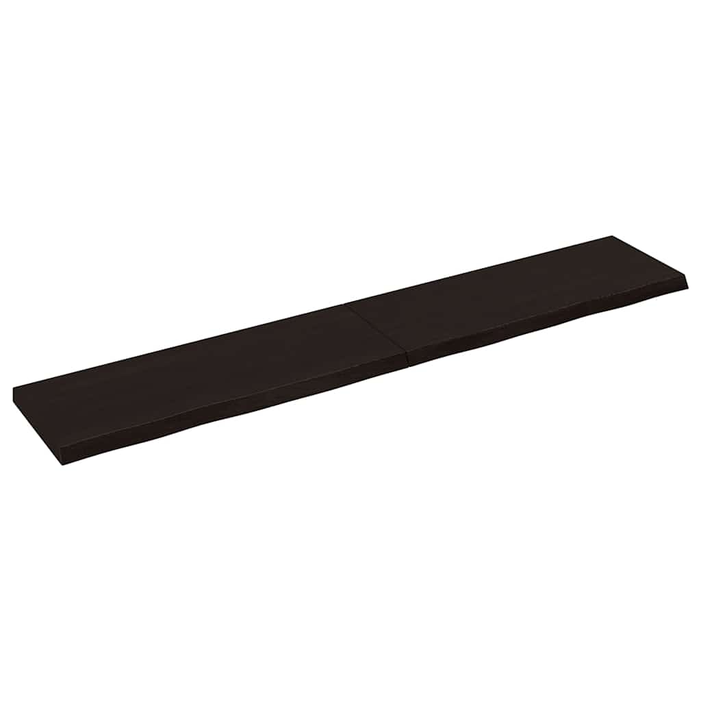 Πάγκος Μπάνιου Σκούρο Καφέ 160x30x(2-4) εκ. Επεξεργ. Μασίφ Ξύλο
