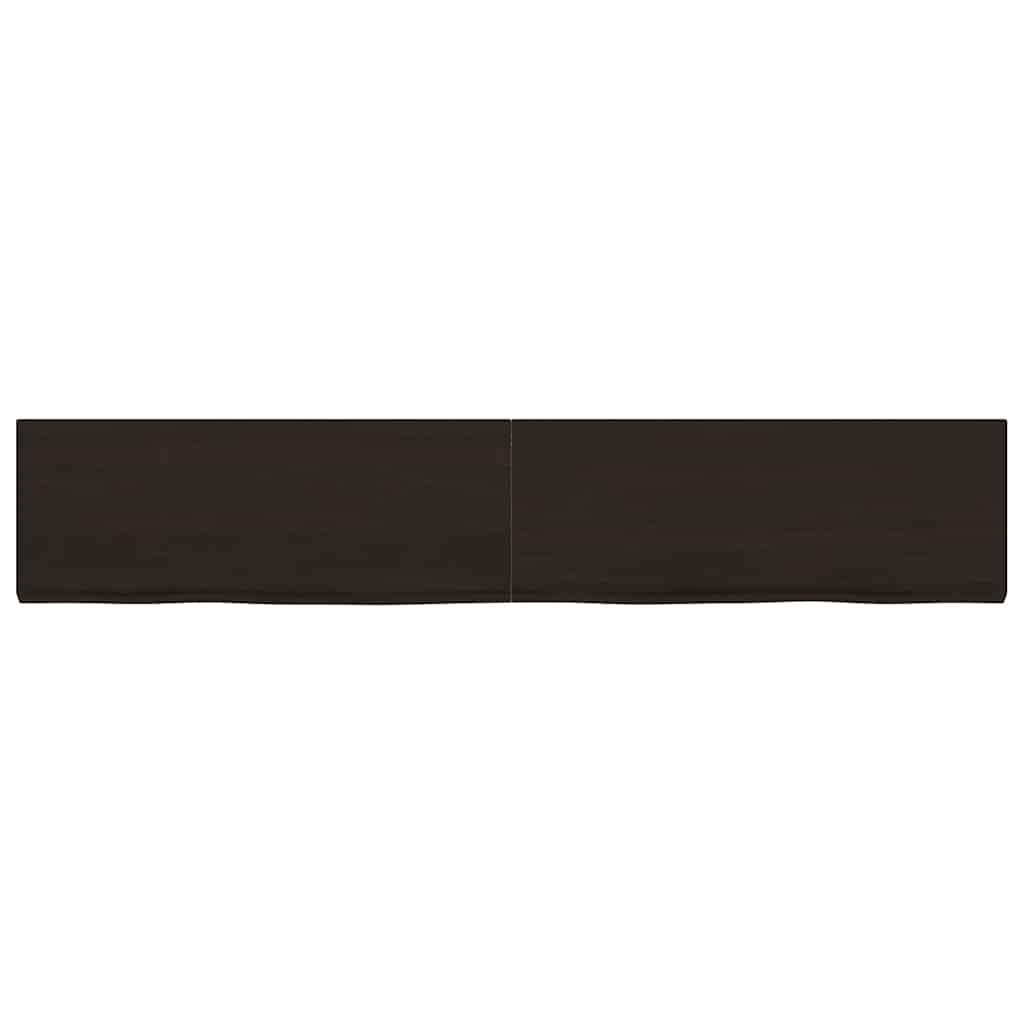 Πάγκος Μπάνιου Σκούρο Καφέ 160x30x(2-4) εκ. Επεξεργ. Μασίφ Ξύλο
