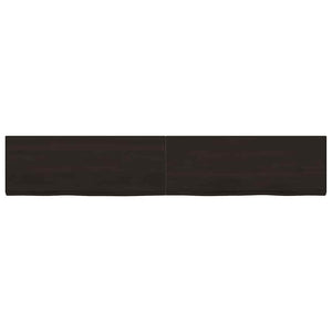 Πάγκος Μπάνιου Σκούρο Καφέ 160x30x(2-4) εκ. Επεξεργ. Μασίφ Ξύλο