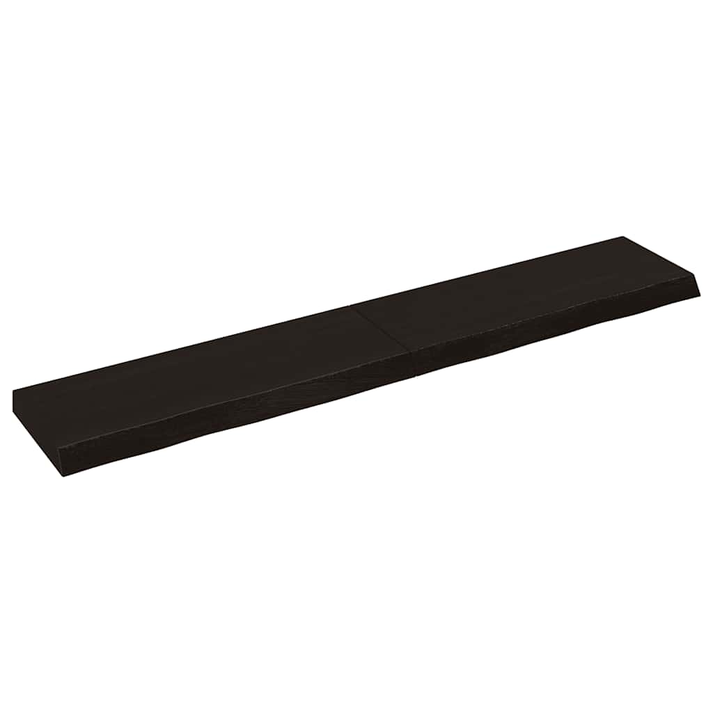 Πάγκος Μπάνιου Σκούρο Καφέ 160x30x(2-4) εκ. Επεξεργ. Μασίφ Ξύλο