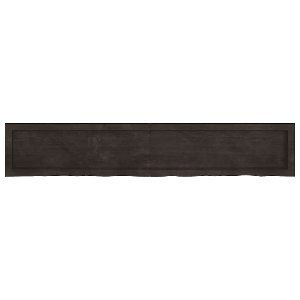 Πάγκος Μπάνιου Σκούρο Καφέ 160x30x(2-4) εκ. Επεξεργ. Μασίφ Ξύλο