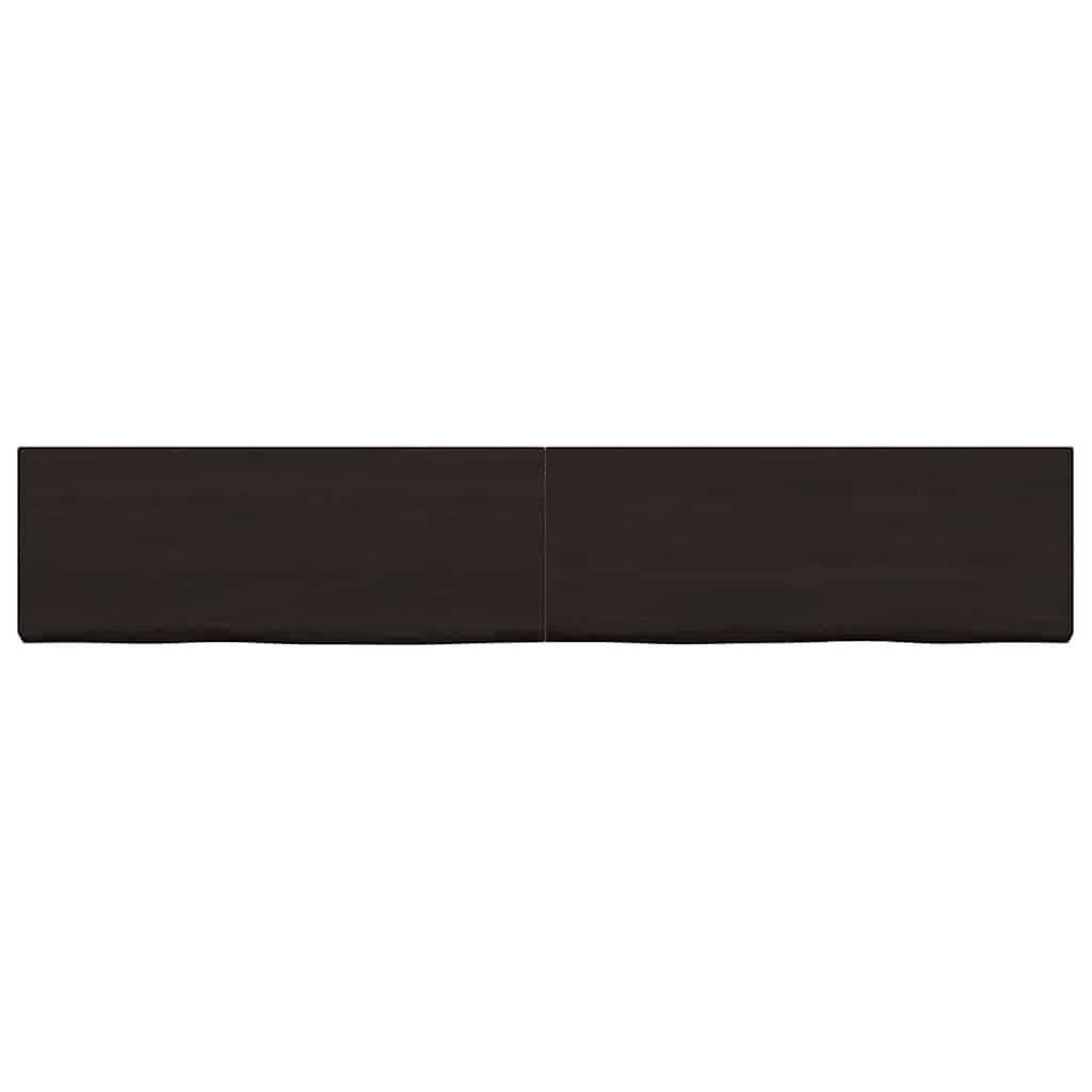 Πάγκος Μπάνιου Σκούρο Καφέ 160x30x(2-4) εκ. Επεξεργ. Μασίφ Ξύλο