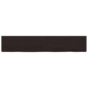 Πάγκος Μπάνιου Σκούρο Καφέ 160x30x(2-4) εκ. Επεξεργ. Μασίφ Ξύλο