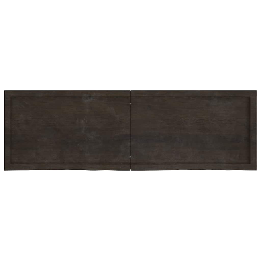 Πάγκος Μπάνιου Σκούρο Καφέ 160x50x(2-4) εκ. Επεξεργ. Μασίφ Ξύλο