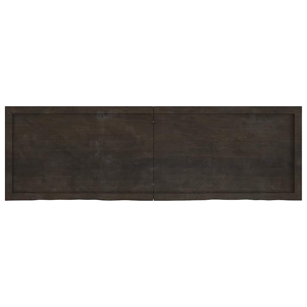 Πάγκος Μπάνιου Σκούρο Καφέ 160x50x(2-6) εκ. Επεξεργ. Μασίφ Ξύλο - Pakobazaar