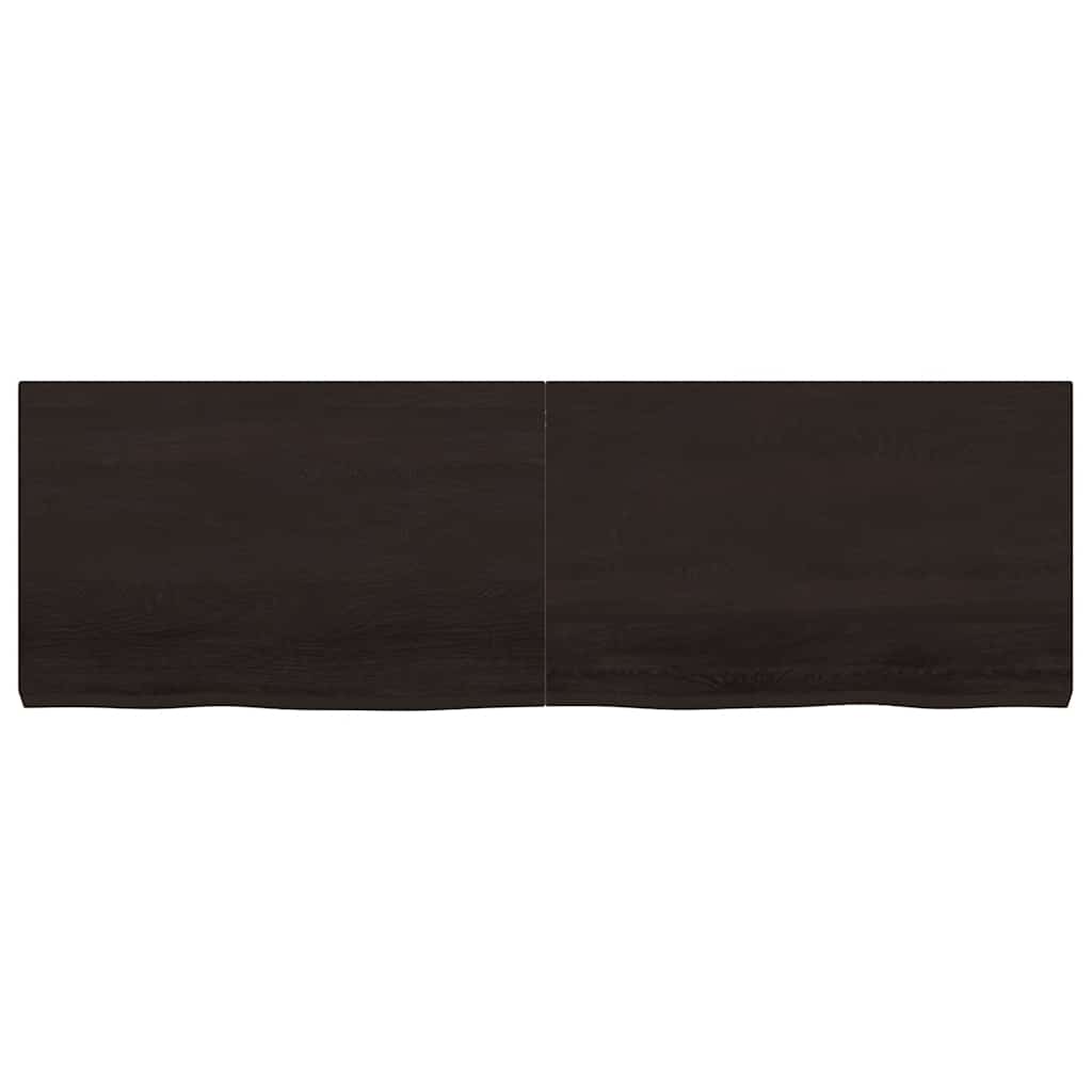 Πάγκος Μπάνιου Σκούρο Καφέ 160x50x(2-6) εκ. Επεξεργ. Μασίφ Ξύλο - Pakobazaar