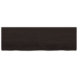 Πάγκος Μπάνιου Σκούρο Καφέ 160x50x(2-6) εκ. Επεξεργ. Μασίφ Ξύλο - Pakobazaar