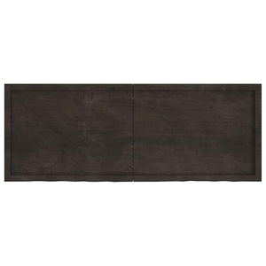 Πάγκος Μπάνιου Σκούρο Καφέ 160x60x(2-4) εκ. Επεξεργ. Μασίφ Ξύλο