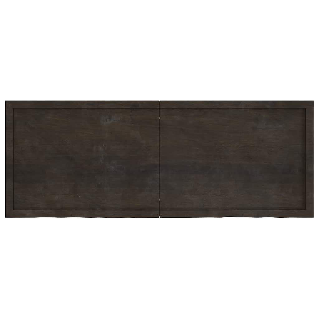 Πάγκος Μπάνιου Σκούρο Καφέ 160x60x(2-6) εκ. Επεξεργ. Μασίφ Ξύλο
