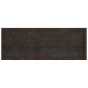 Πάγκος Μπάνιου Σκούρο Καφέ 160x60x(2-6) εκ. Επεξεργ. Μασίφ Ξύλο