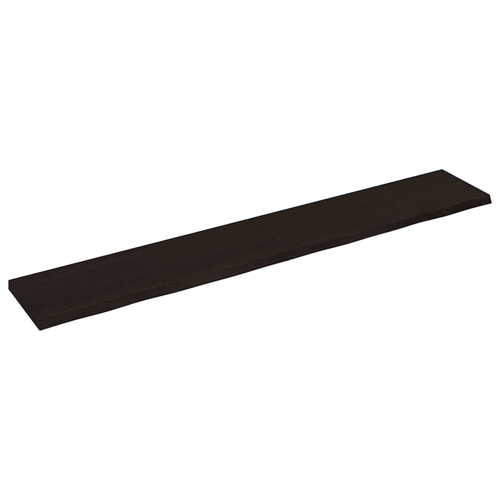 Πάγκος Μπάνιου Σκούρο Καφέ 180x30x(2-4) εκ. Επεξεργ. Μασίφ Ξύλο
