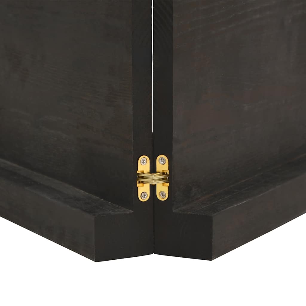 Πάγκος Μπάνιου Σκούρο Καφέ 180x40x(2-6) εκ. Επεξεργ. Μασίφ Ξύλο