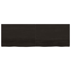 Πάγκος Μπάνιου Σκούρο Καφέ 180x60x(2-4) εκ. Επεξεργ. Μασίφ Ξύλο