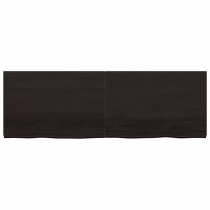Πάγκος Μπάνιου Σκούρο Καφέ 180x60x(2-6) εκ. Επεξεργ. Μασίφ Ξύλο
