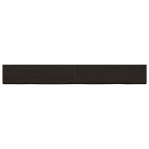 Πάγκος Μπάνιου Σκούρο Καφέ 220x30x(2-6) εκ. Επεξεργ. Μασίφ Ξύλο - Pakobazaar