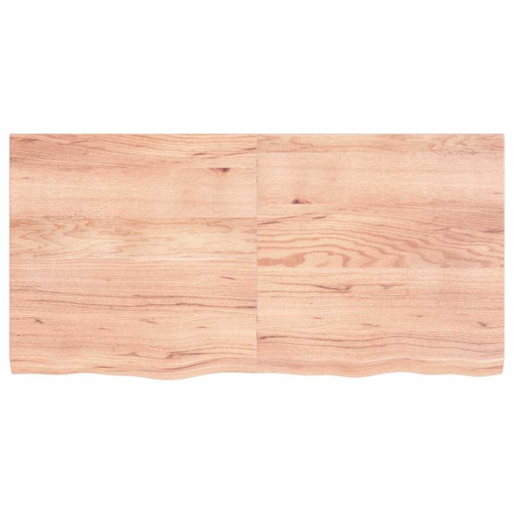 Επιφ Τραπεζιού Αν Καφέ 120x60x(2-4)εκ. Επεξ. Μασίφ Ξύλο Δρυός