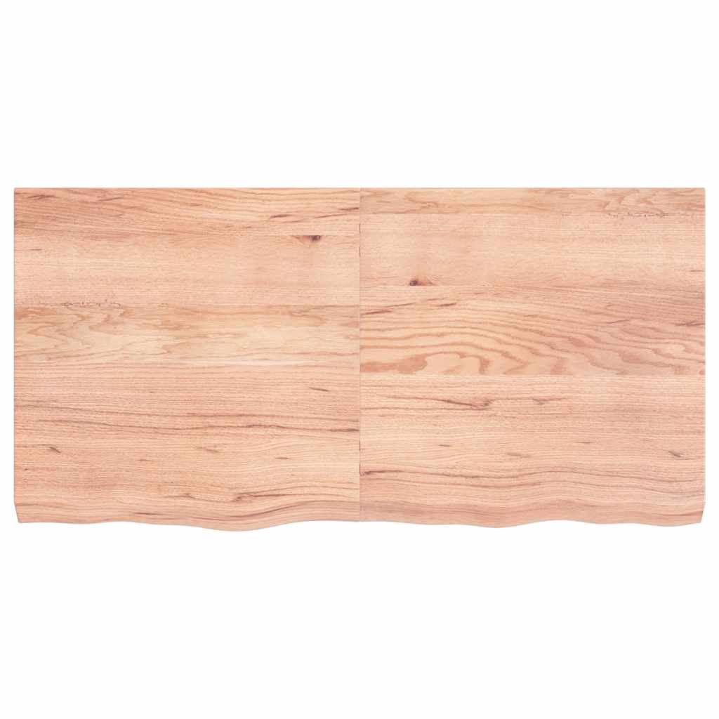 Επιφ Τραπεζιού Αν Καφέ 120x60x(2-6)εκ. Επεξ. Μασίφ Ξύλο Δρυός