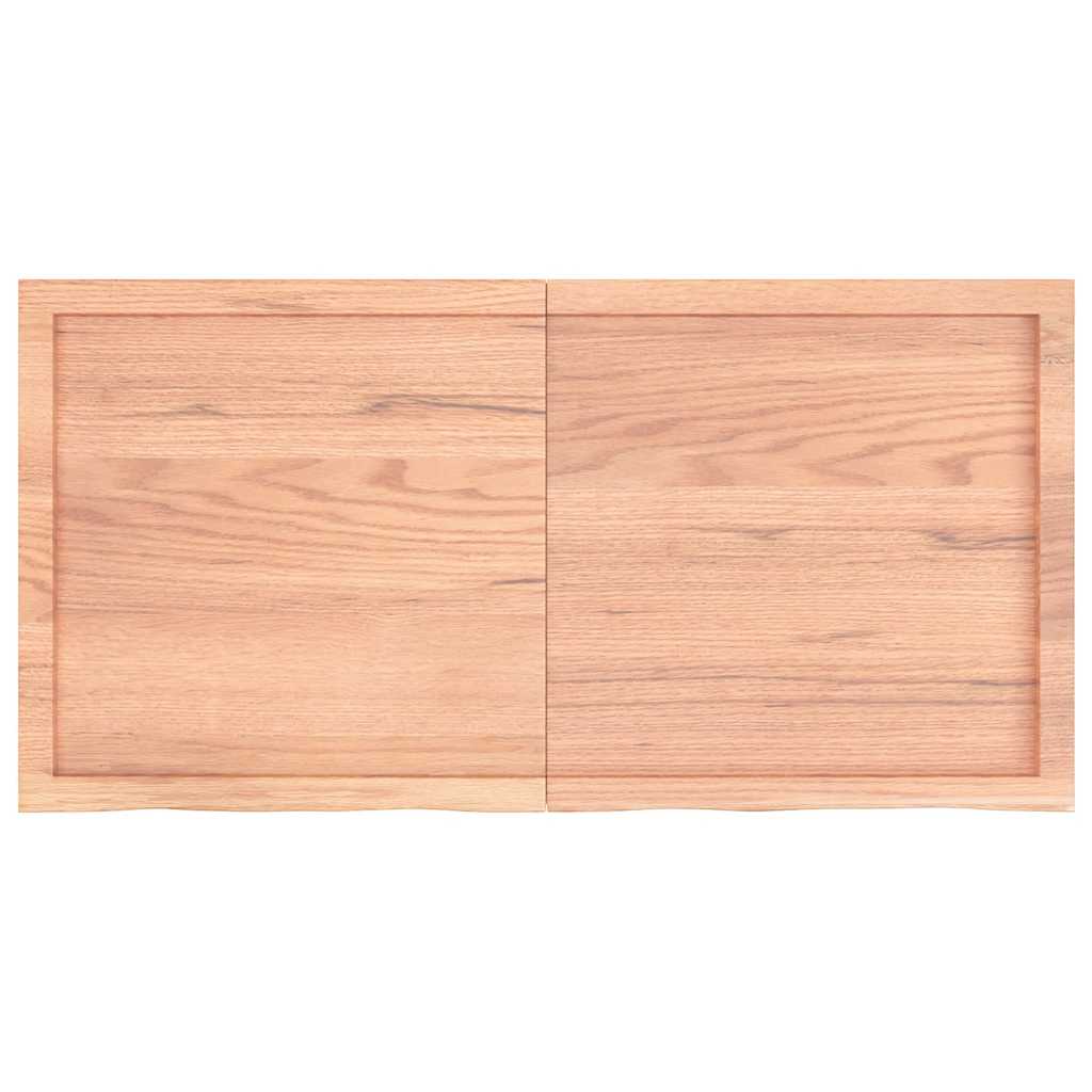 Επιφ Τραπεζιού Αν Καφέ 120x60x(2-6)εκ. Επεξ. Μασίφ Ξύλο Δρυός