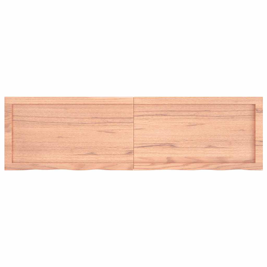 Επιφ Τραπεζιού Αν Καφέ 140x40x(2-4)εκ. Επεξ. Μασίφ Ξύλο Δρυός