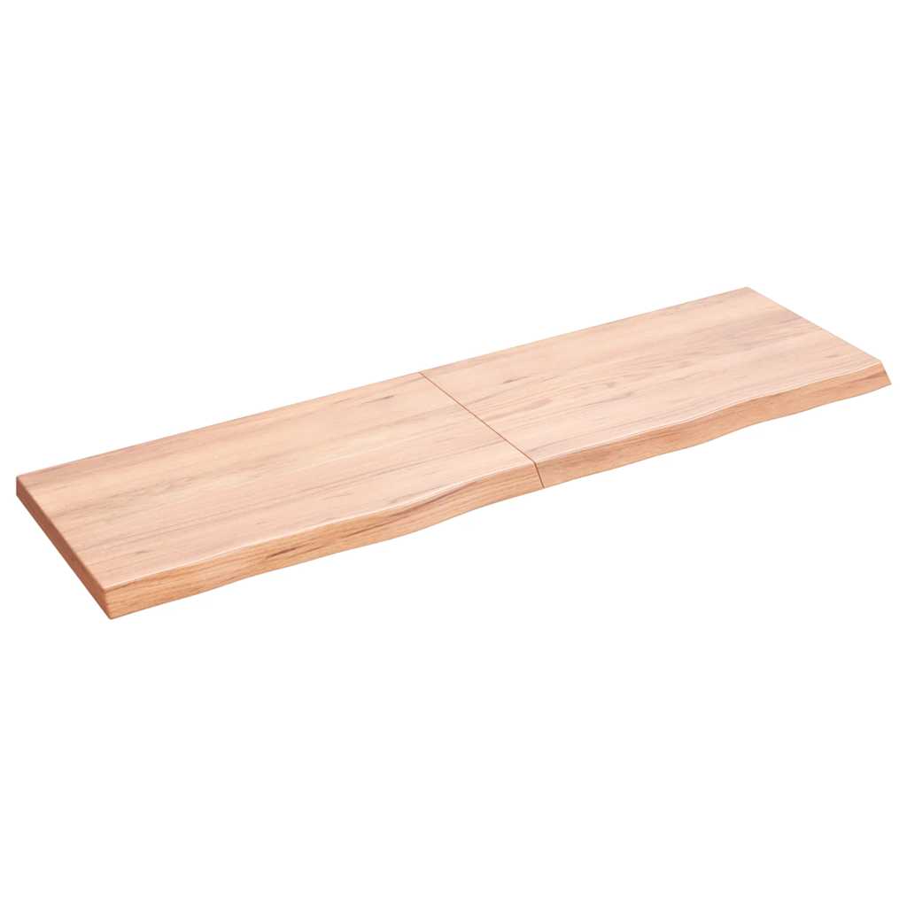 Επιφ Τραπεζιού Αν Καφέ 140x40x(2-4)εκ. Επεξ. Μασίφ Ξύλο Δρυός