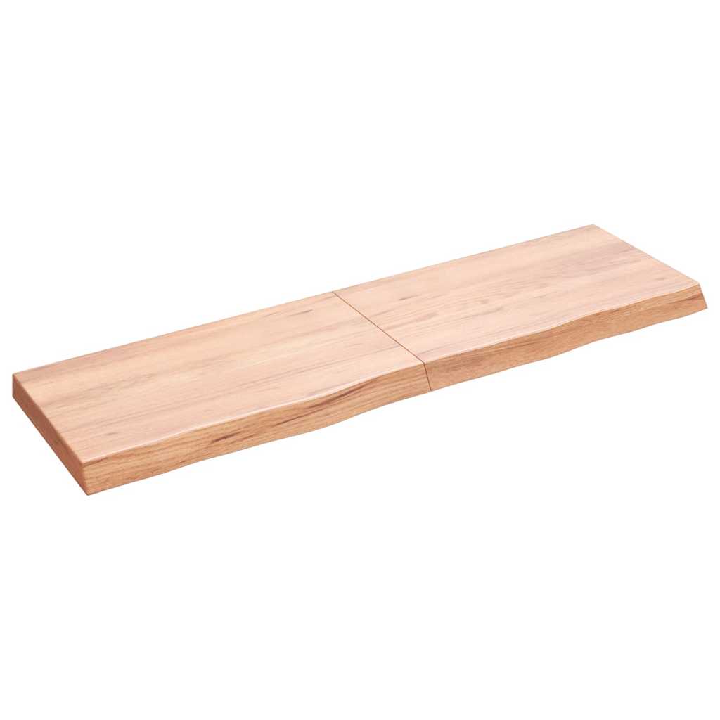 Επιφ Τραπεζιού Αν Καφέ 140x40x(2-6)εκ. Επεξ. Μασίφ Ξύλο Δρυός