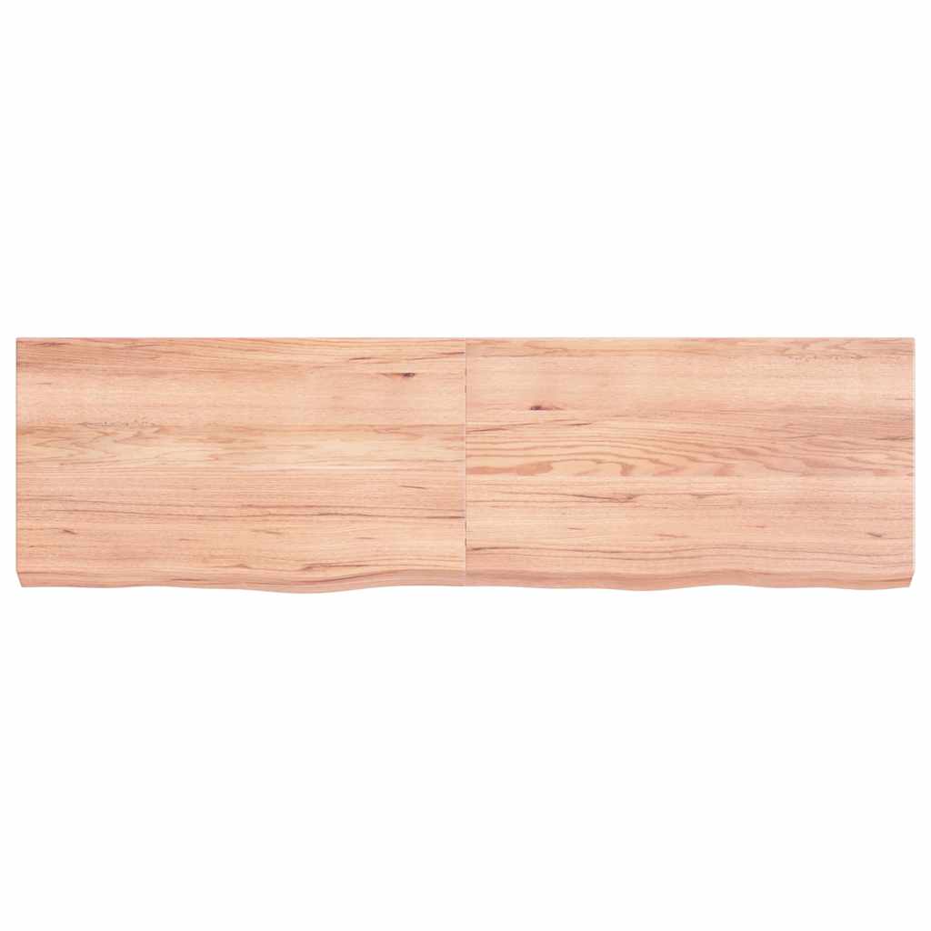 Επιφ Τραπεζιού Αν Καφέ 140x40x(2-6)εκ. Επεξ. Μασίφ Ξύλο Δρυός